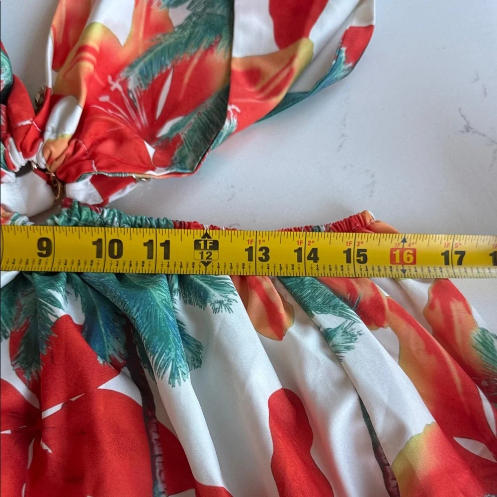 Vibrant Floral Halter Maxi Dress - Picture 9 of 11